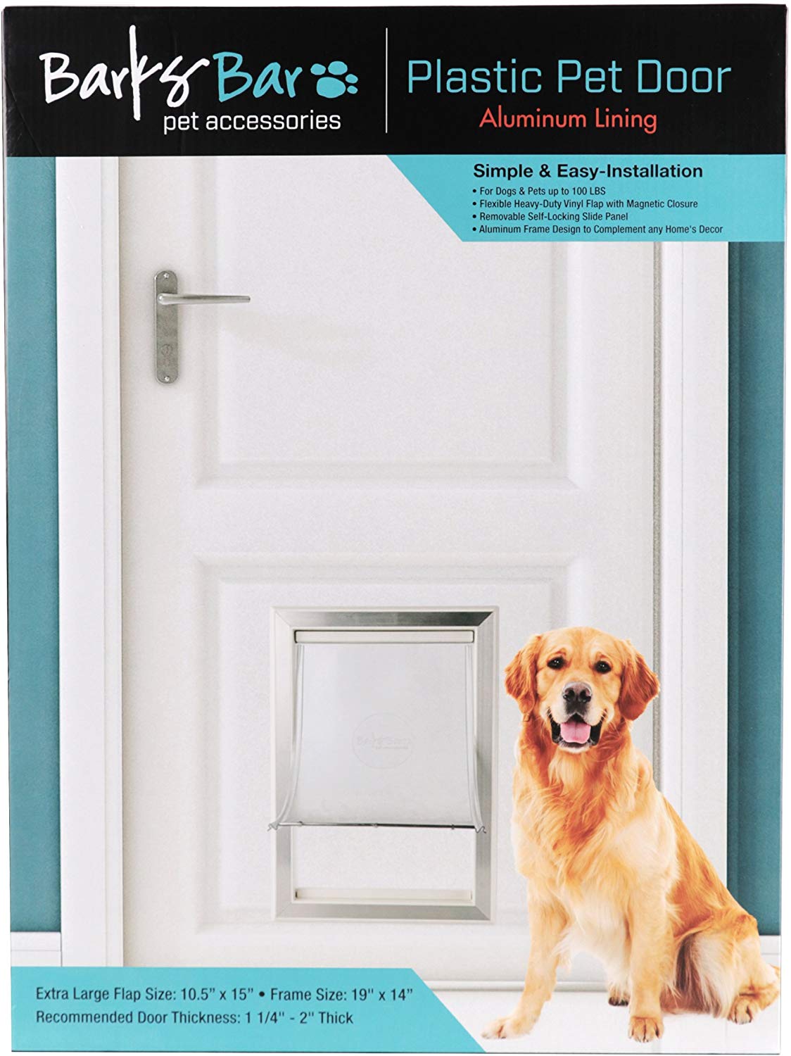 BarksBar Original Plastic Dog Door